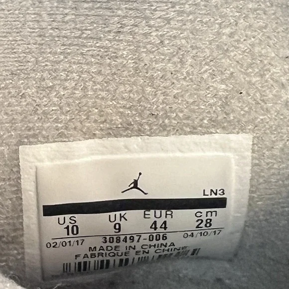 Men's Nike Air Jordan Retro 4 'Motorsport Alternate' 308497-006 Black Blue Sz 10 - Picture 2 of 12